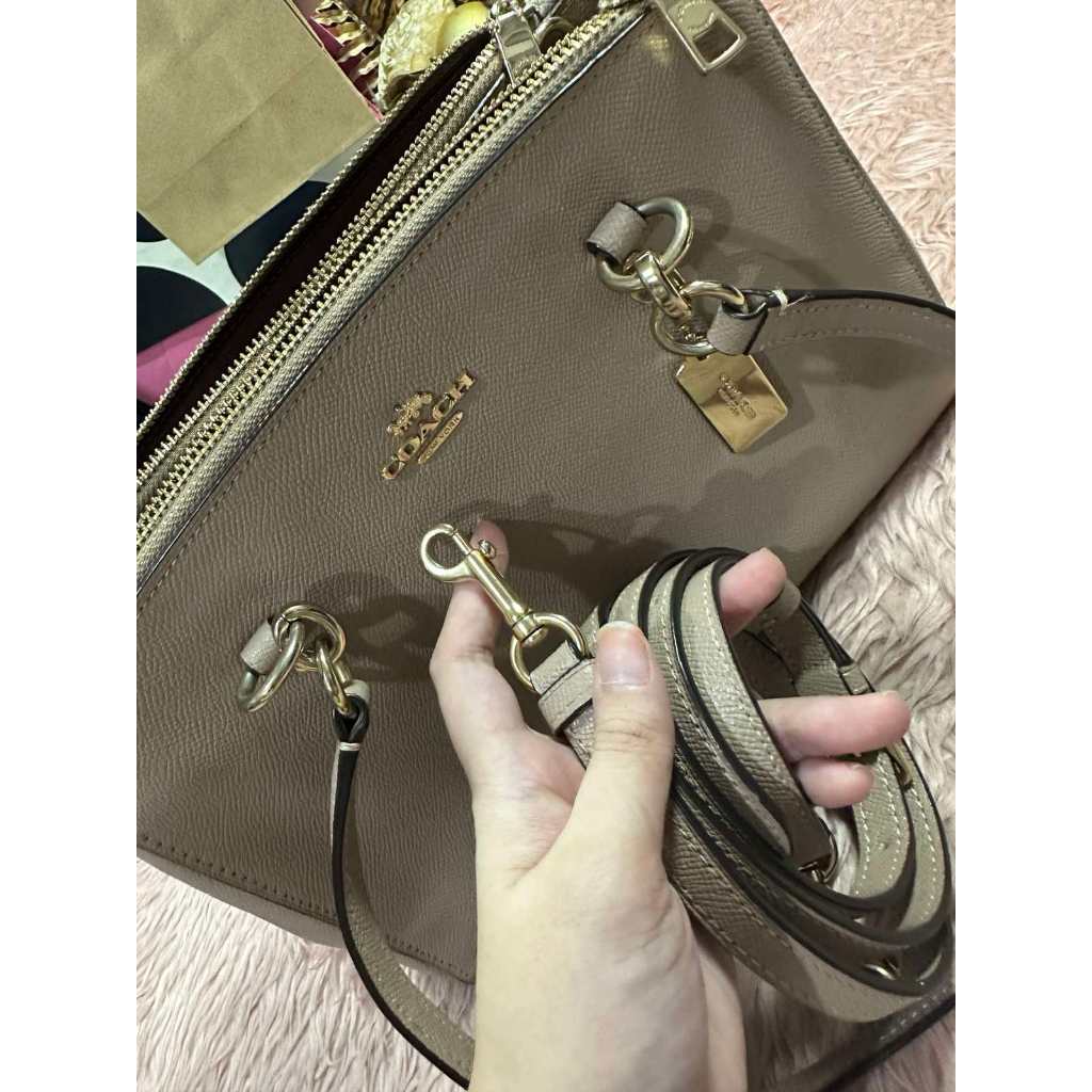ORIG Preloved CCH Etta Carryall Tote Shoulder Large Taupe Bag