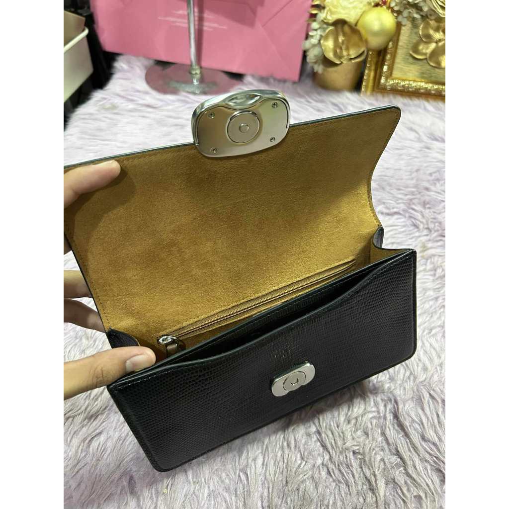 ORIG Preloved CCH Eliza Flap Crossbody Small Black Chain Bag