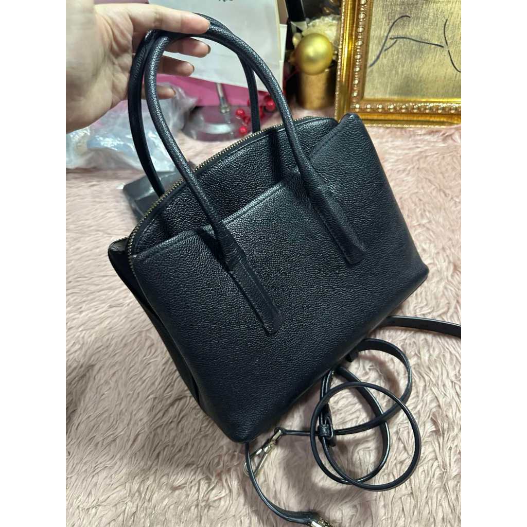 ORIG Preloved KS Margaux Medium Satchel Black Bag