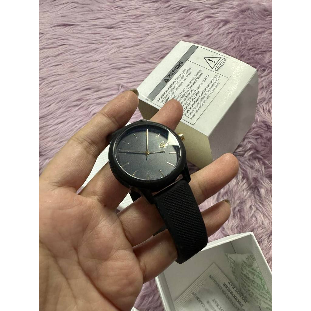 ORIG & IMPORTED Watch Women 36mm Black Gold Tone Logo LC.112.3.29.2929