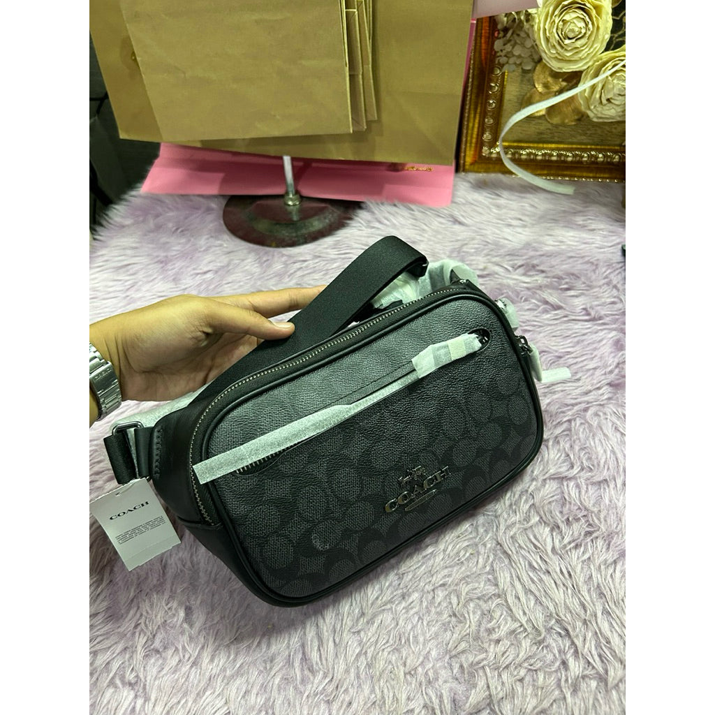 ORIG & IMPORTED CCH Elias Belt Black Men Bag In Signature Canvas