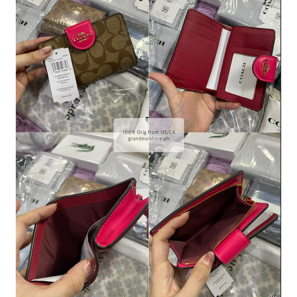 ORIG & IMPORTED CCH MEDIUM CORNER ZIP BIFOLD WALLET