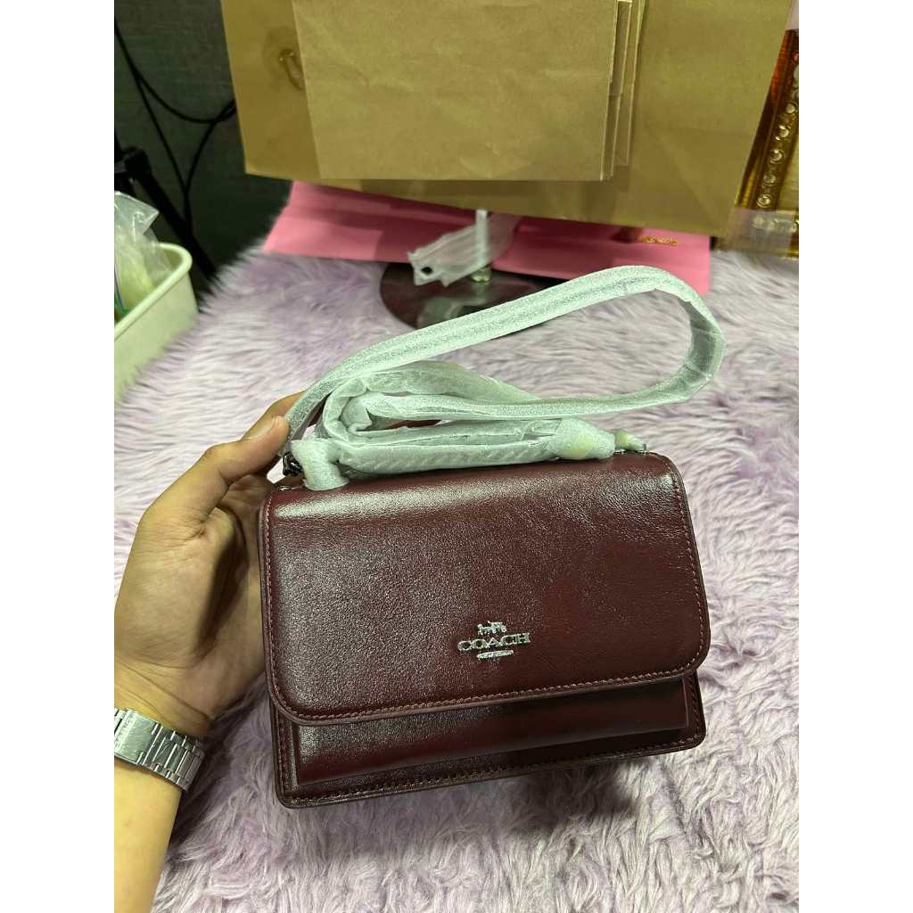 ORIG & IMPORTED CCH Mini Klare Crossbody Bag Dark Wine Maroon