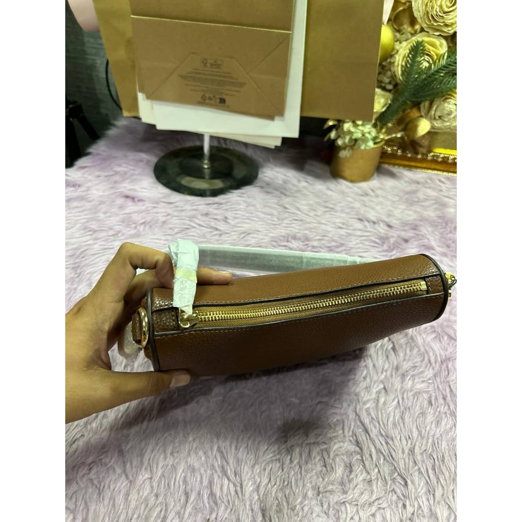 ORIG & IMPORTED MJ Drifter Small Convertible Shoulder Bag Cognac Brown