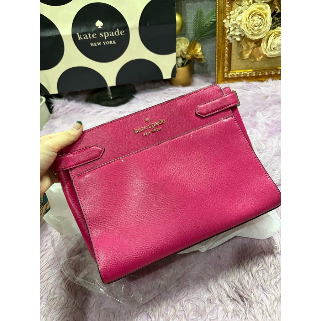 ORIG Preloved WITH FLAW KS Staci Medium Satchel Pink Bag