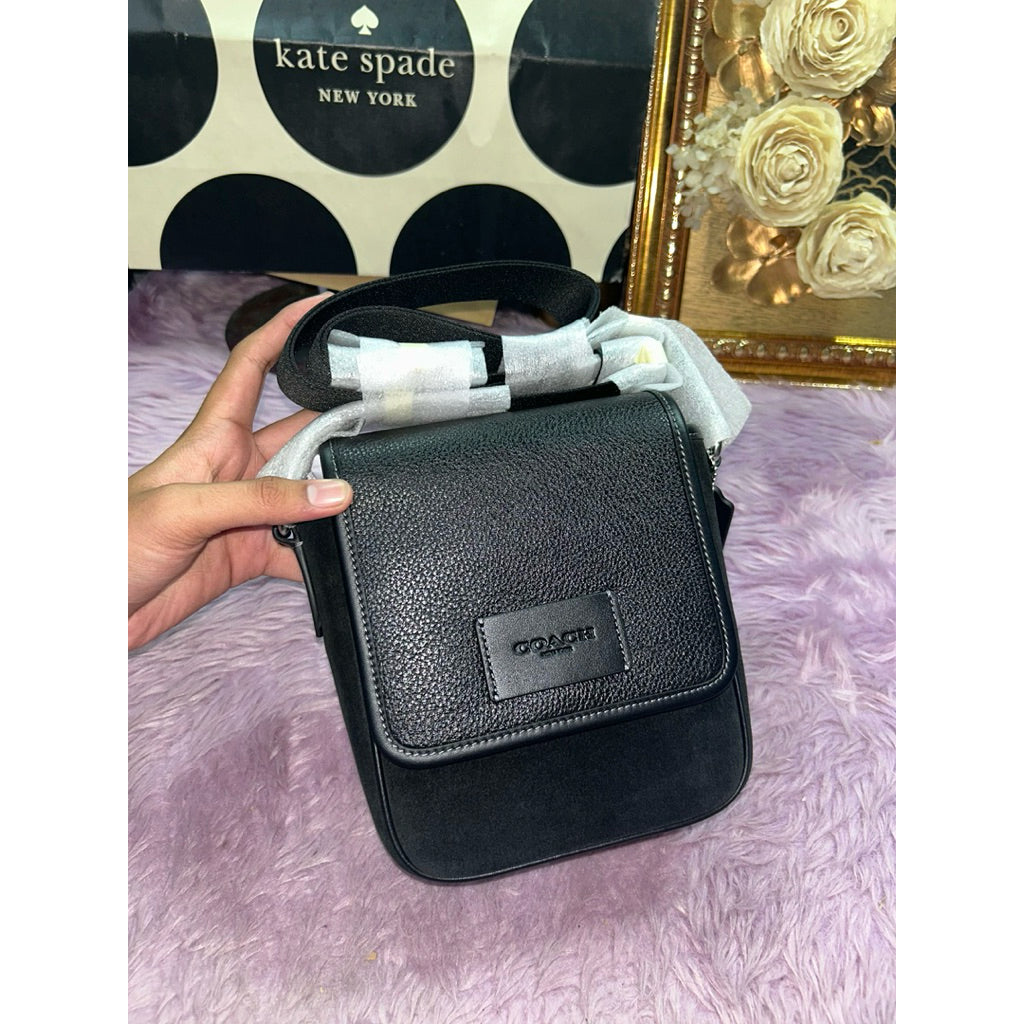 ORIG & IMPORTED CCH Lucas Crossbody Suede Men Black Bag