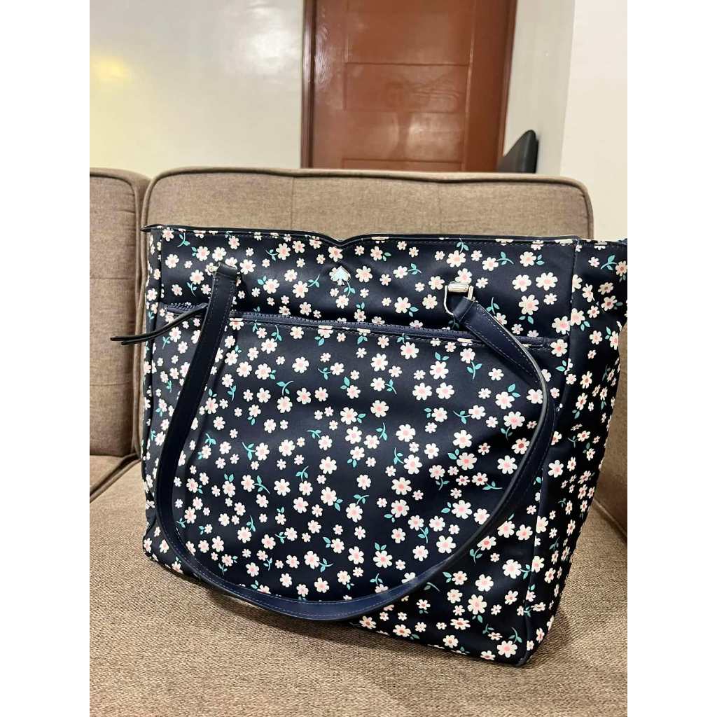 ORIG Preloved KS Jae Floral Large Nylon Tote Baby Bag