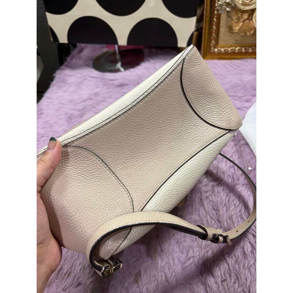 ORIG Preloved KS Leila Medium Flap Beige Backpack