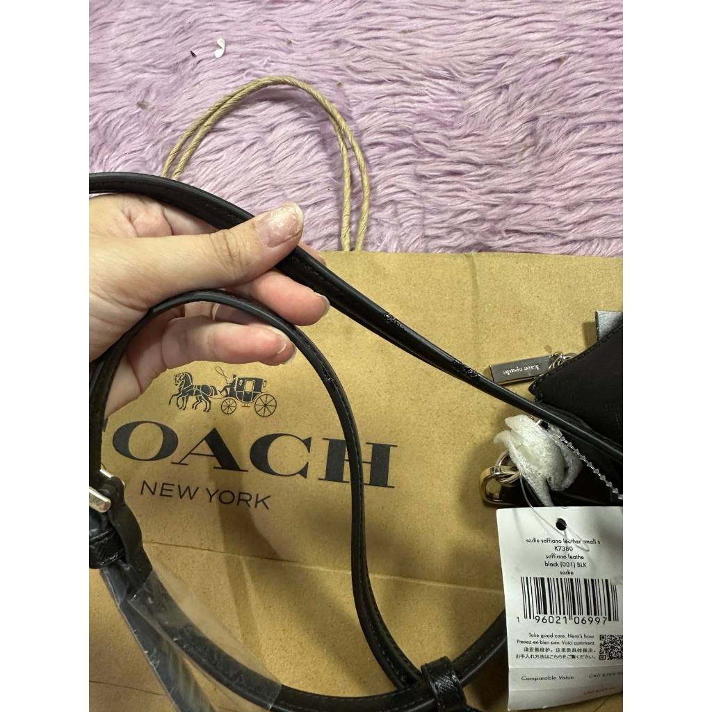ORIG & IMPORTED KS Sadie Leather Crossbody Shoulder Black Bag