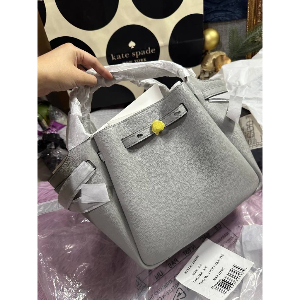 ORIG & IMPORTED TB Small Romy Top Handle Tote Gray Bag