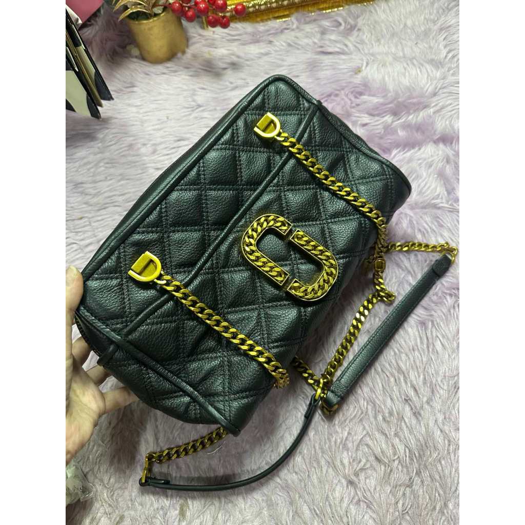 ORIG Preloved MJ RARE The Status Shoulder Black Bag