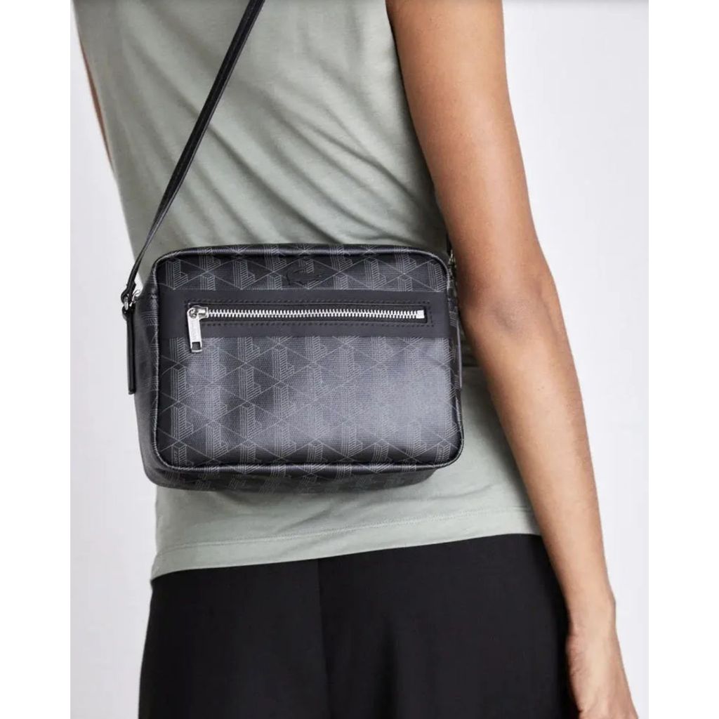 ORIG & IMPORTED LCT Zely Coated Canvas Vanity Camera Bag Green Black