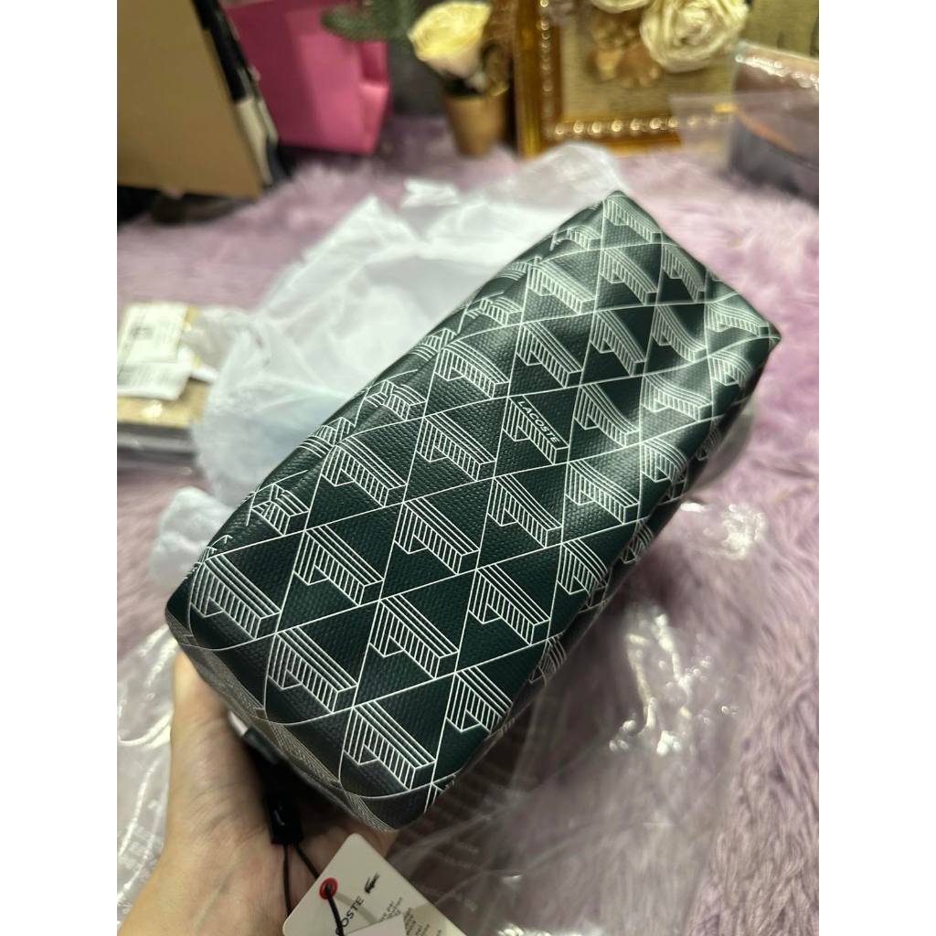 ORIG & IMPORTED LCT Zely Coated Canvas Vanity Camera Bag Green Black