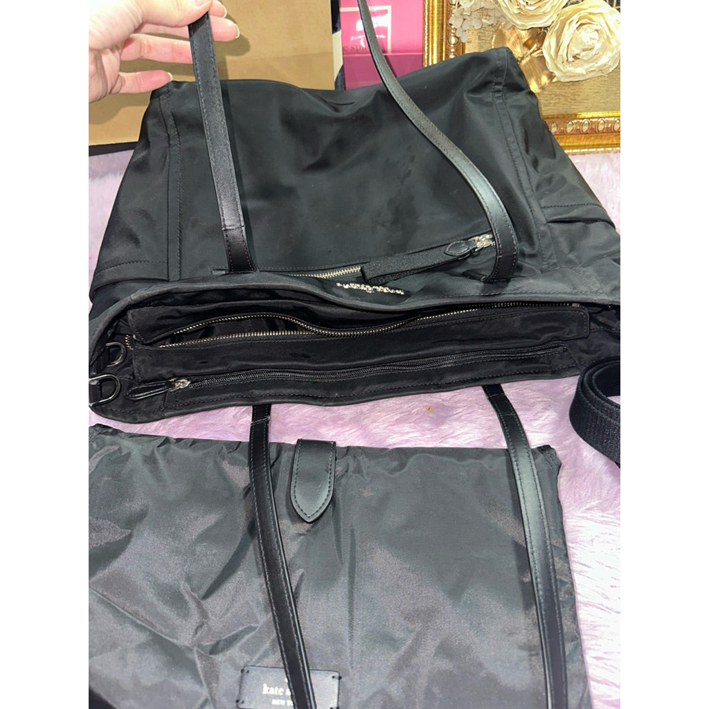 ORIG Preloved KS Chelsea Baby Large Tote Nylon Black Bag
