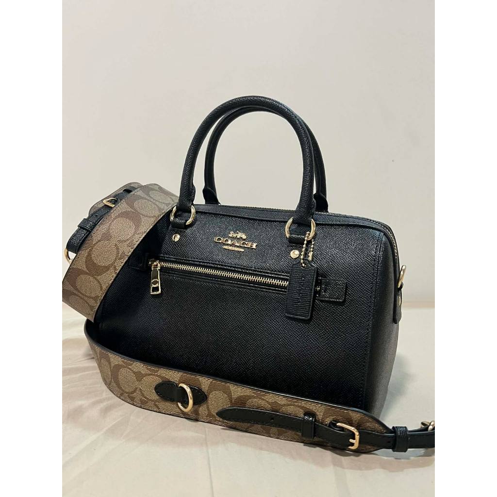 ORIG & IMPORTED CCH Rowan  Satchel With Thick Strap Black Bag