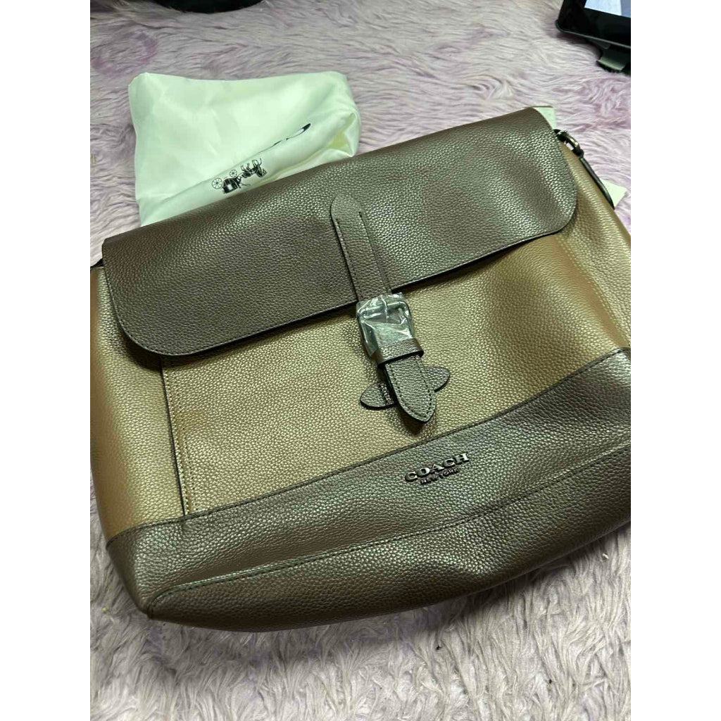 ORIG & IMPORTED CCH Hudson Messenger Men Mahogany Brown Laptop Briefcase Bag