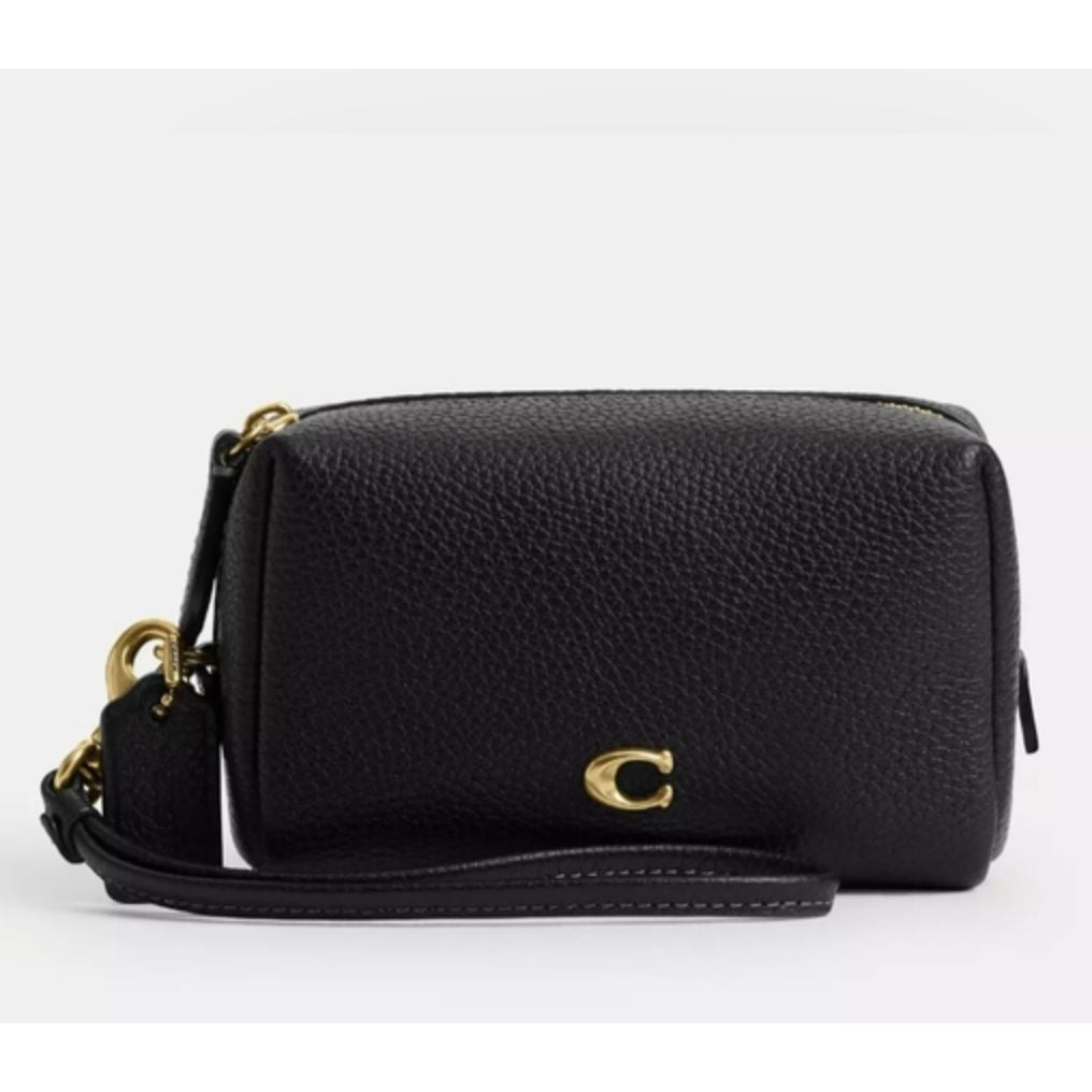 ORIG & IMPORTED CCH Essential Retail Mini Cosmetic Case Black Pouch Wristlet