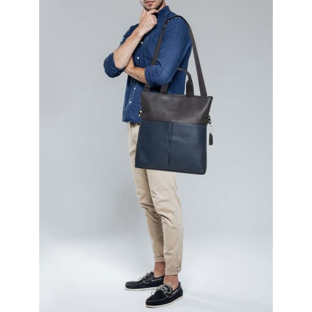 ORIG Preloved CCH Charles Foldover Tote Large Laptop Men Black Bag