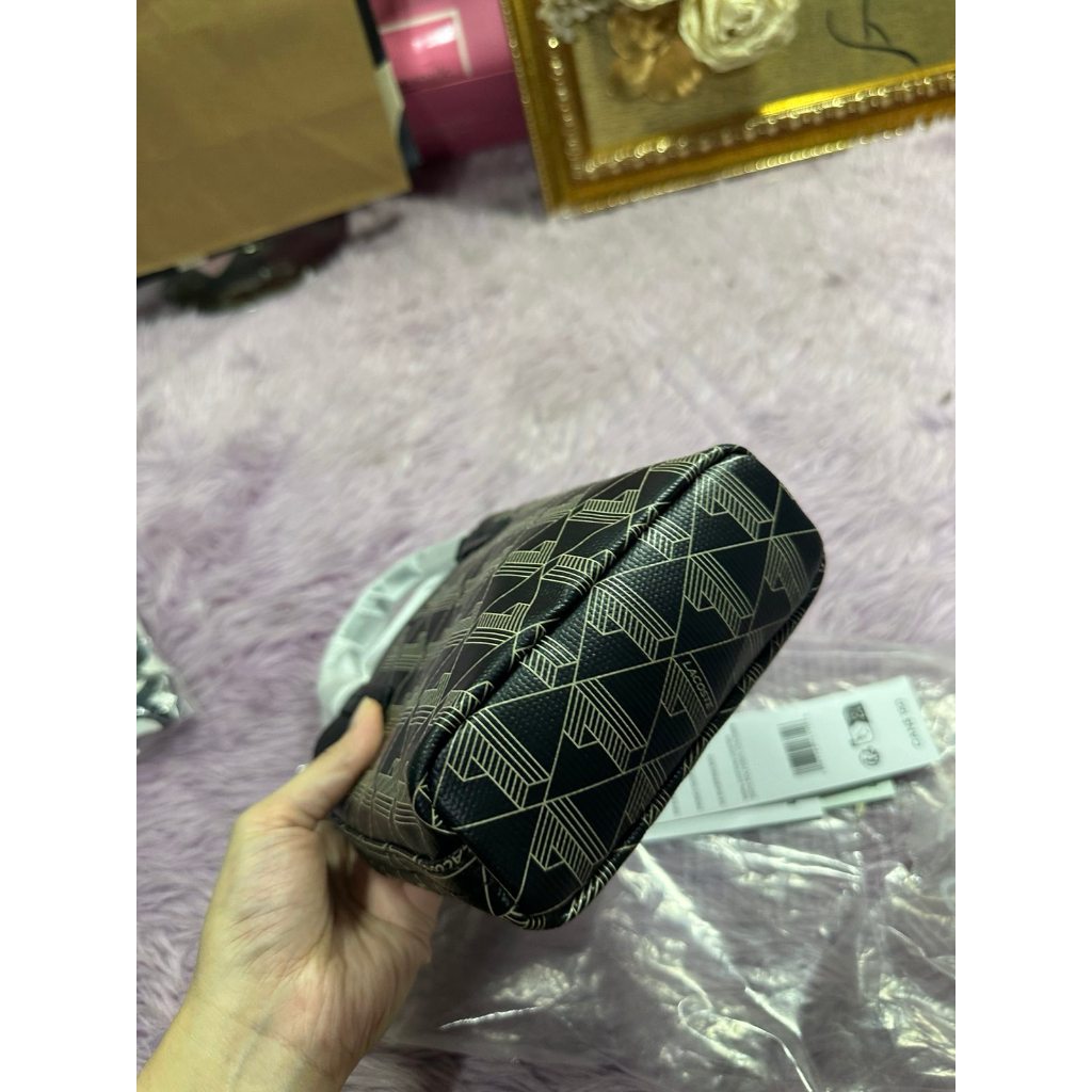ORIG & IMPORTED LCT Zely Coated Canvas Monogram Mini Tote Black Bag