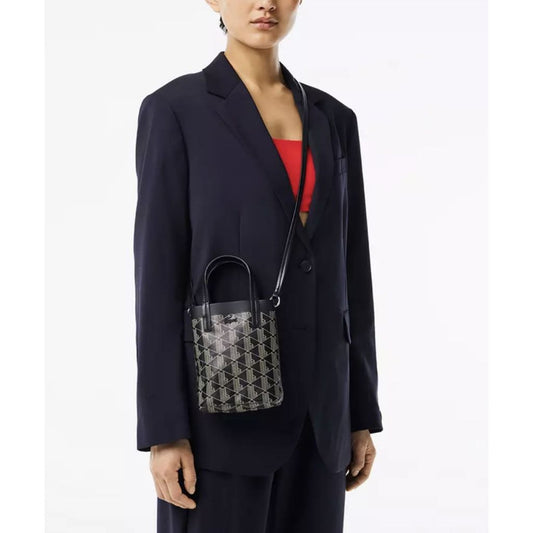 ORIG & IMPORTED LCT Zely Coated Canvas Monogram Mini Tote Black Bag