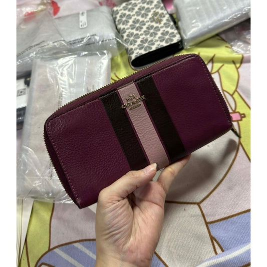 ORIG Preloved WITH FLAW CCH Pink Long Zip Around Wallet