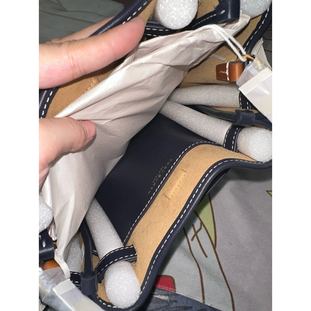 ORIG & IMPORTED Tory TB T-Monogram Romy bucket bag