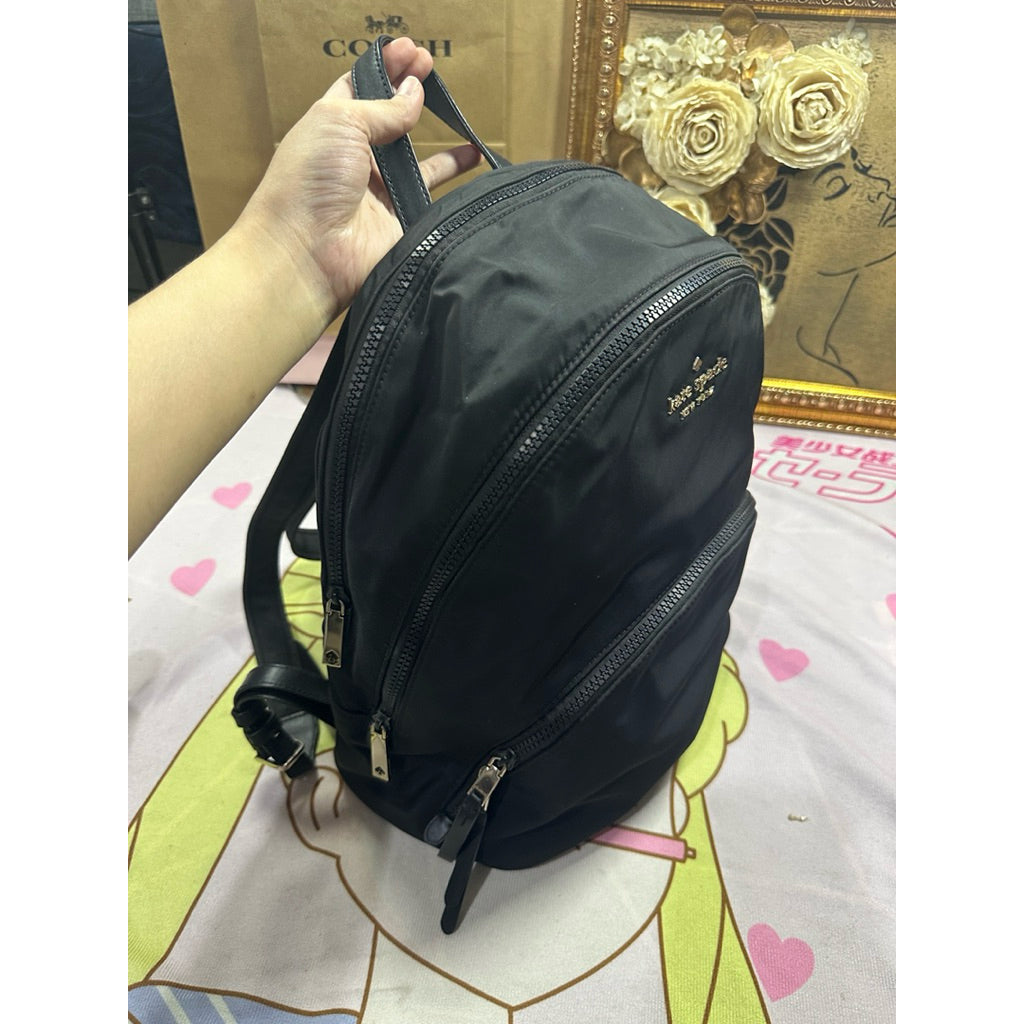 ORIG Preloved KS Karissa Nylon Backpack Black Bag