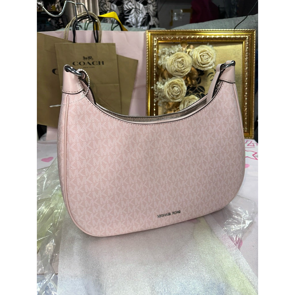 ORIG & IMPORTED MK Cora Large Logo Shoulder Pink Hobo Bag