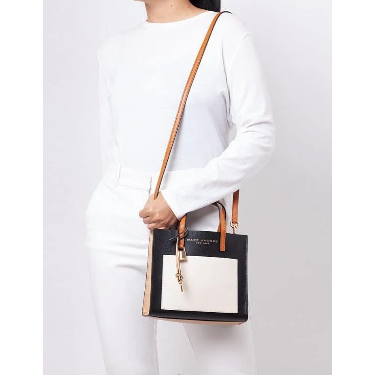 ORIG Preloved MJ Mini Grind Satchel Tote Bag Smoked Almond