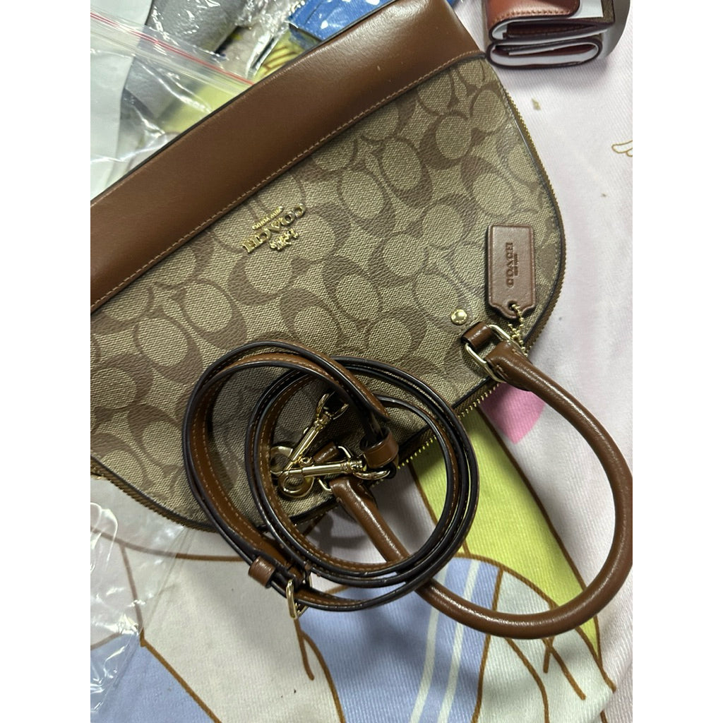 ORIG Preloved CCH Mini Sierra Satchel Bag in Khaki Brown Saddle