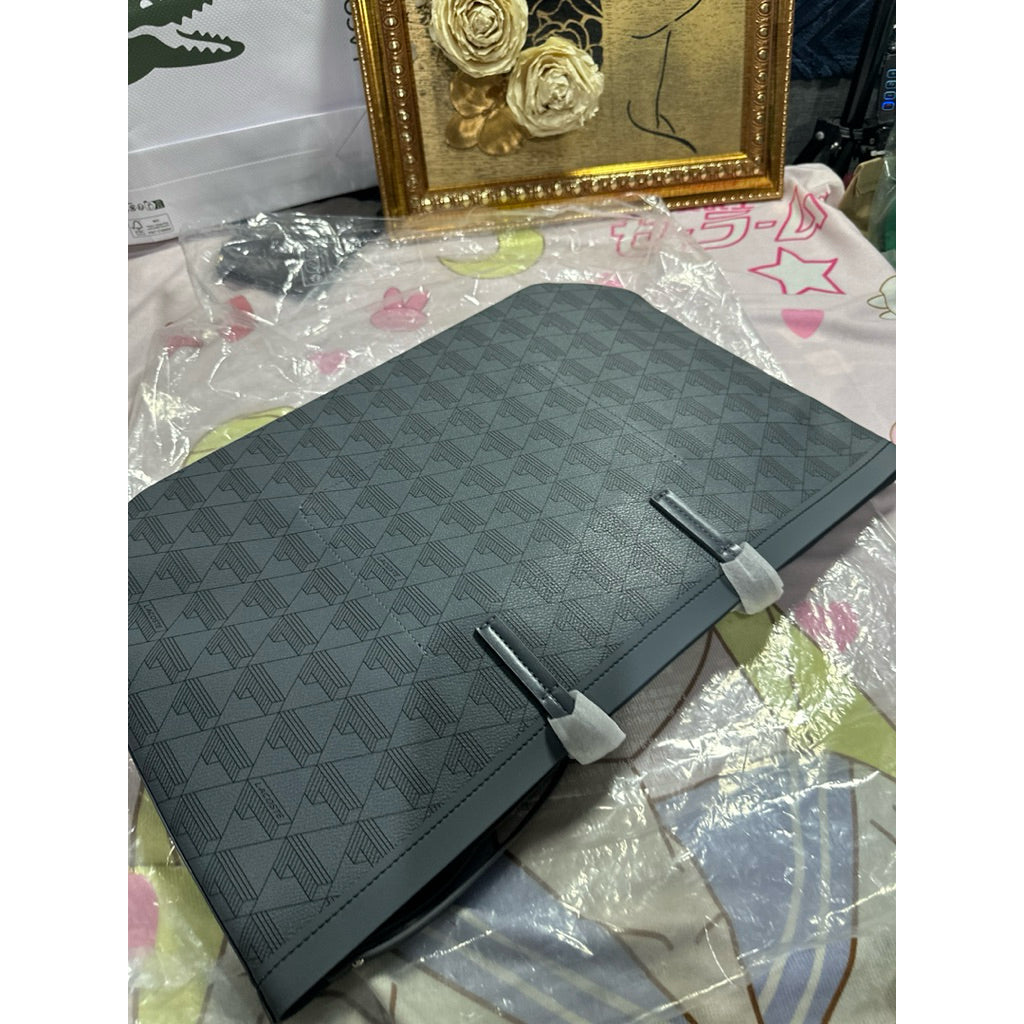 ORIG & IMPORTED LCT Women's Zely Medium & Small Tote Bag with Pouch Beige Chipmunk Black Blue