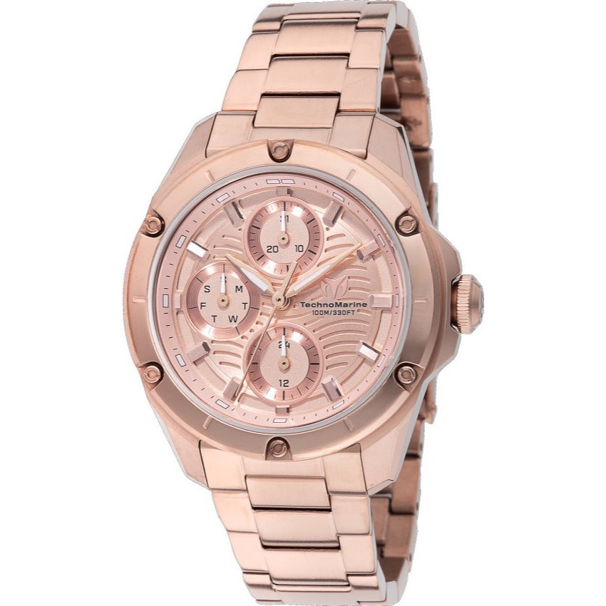 ORIG & IMPORTED Technomarine OCEANICO 36mm TM-325011 Rose Gold Lady's Watch