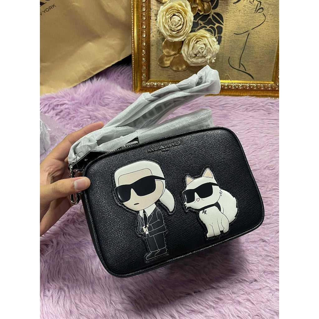ORIG & IMPORTED Karl Lagerfeld KL Maybelle Crossbody Crossbody Double Zip Camera Bag