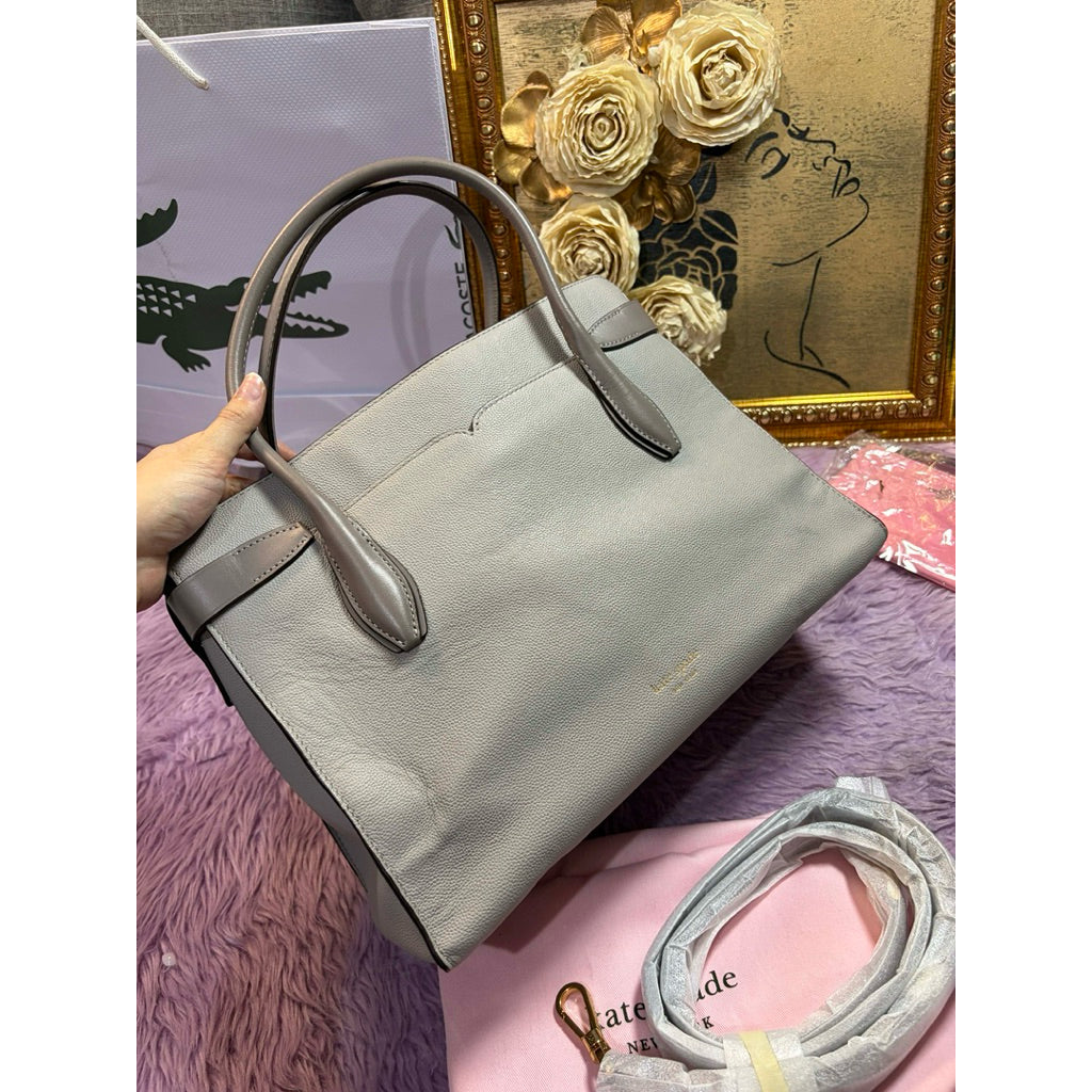 ORIG & IMPORTED KS Retail Toujours Medium Satchel Tote Taupe Bag