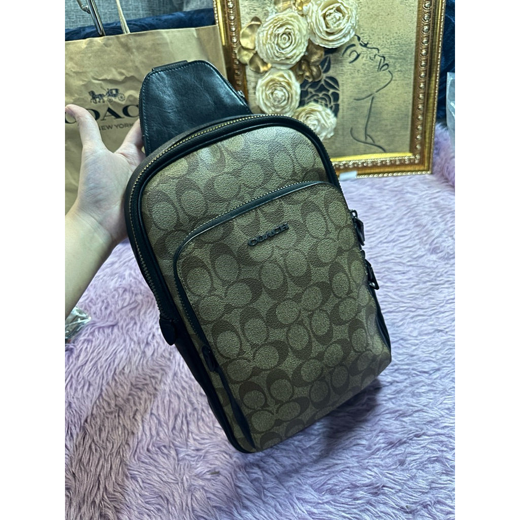 ORIG Preloved CCH Ethan Pack Body Men's Bag Khaki Brown