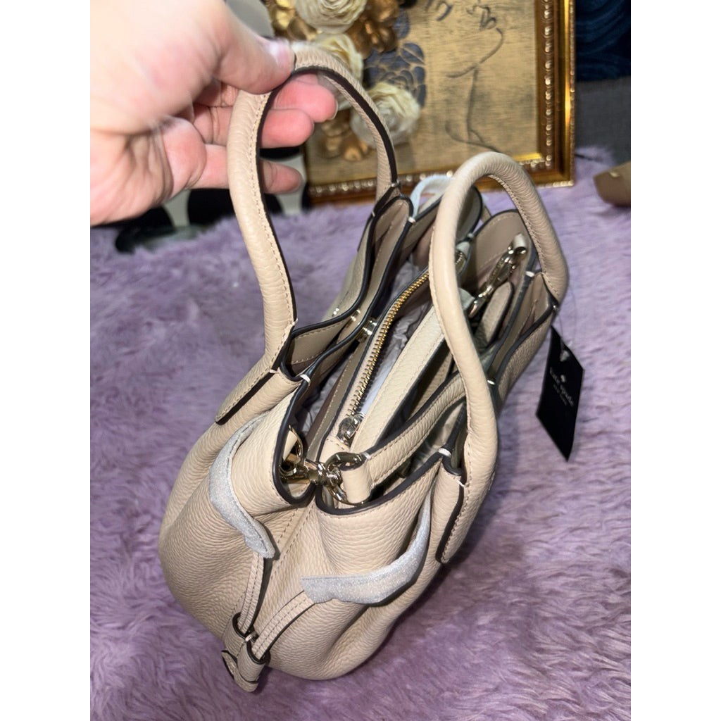 ORIG & IMPORTED KS Dumpling Small Satchel Bag Beige(Light Sand)