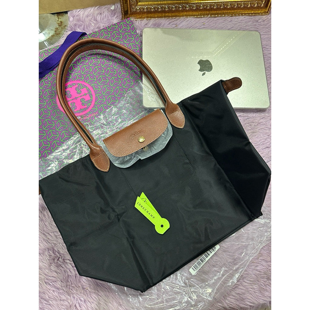ORIG & IMPORTED Longchamp LC Le Pliage Large Long Handle Nylon Tote Bag