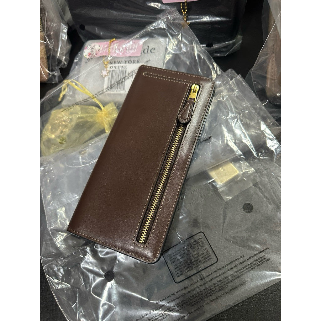 ORIG & IMPORTED Retail CCH Essential Slim Long Brown/Black Wallet