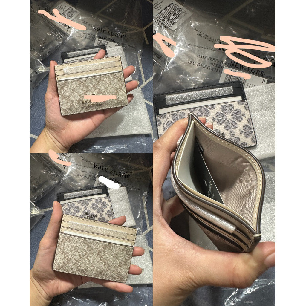 ORIG KSNY Card Slim Card Holder Black/White/Pink