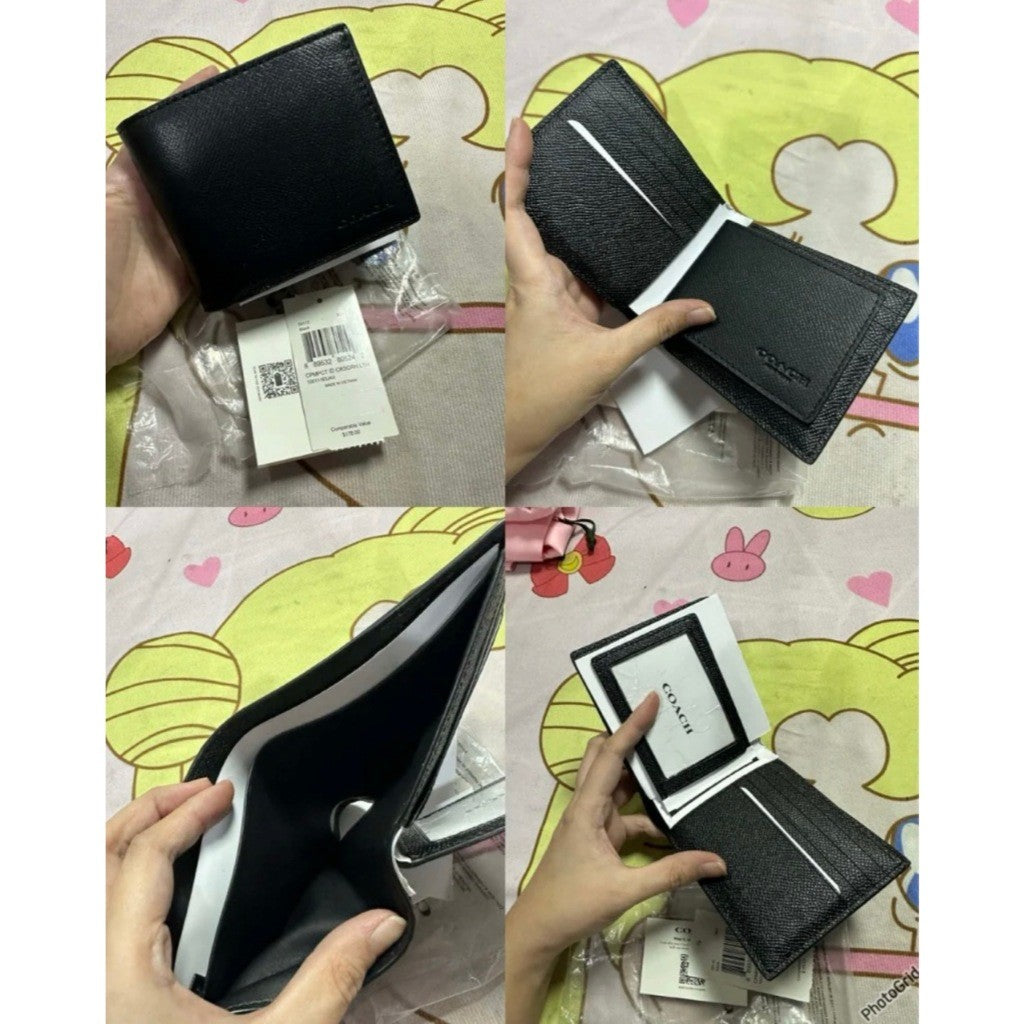 ORIG & IMPORTED CCH Men Compact Bifold Wallet Black/Brown