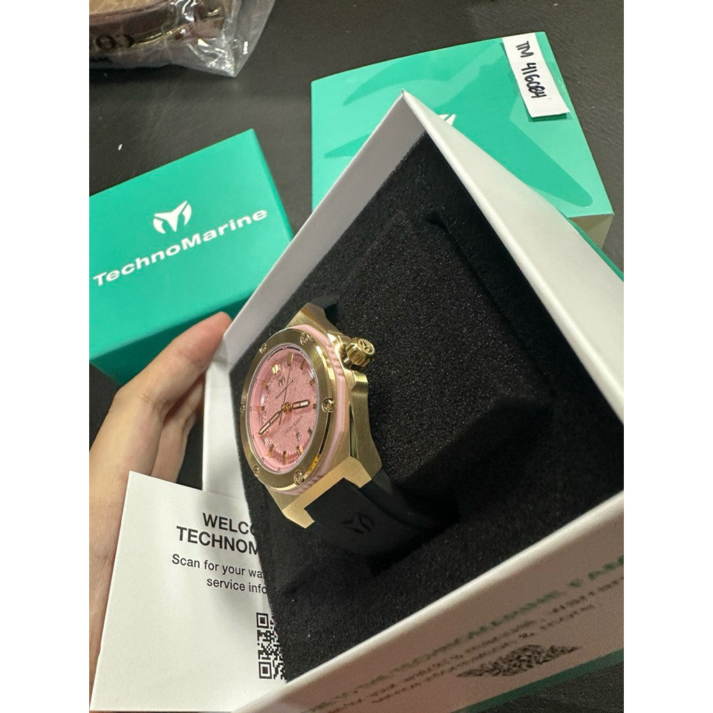 ORIG & IMPORTED Technomarine CORAL - TM-416084 36mm Black/Gold Lady's Watch