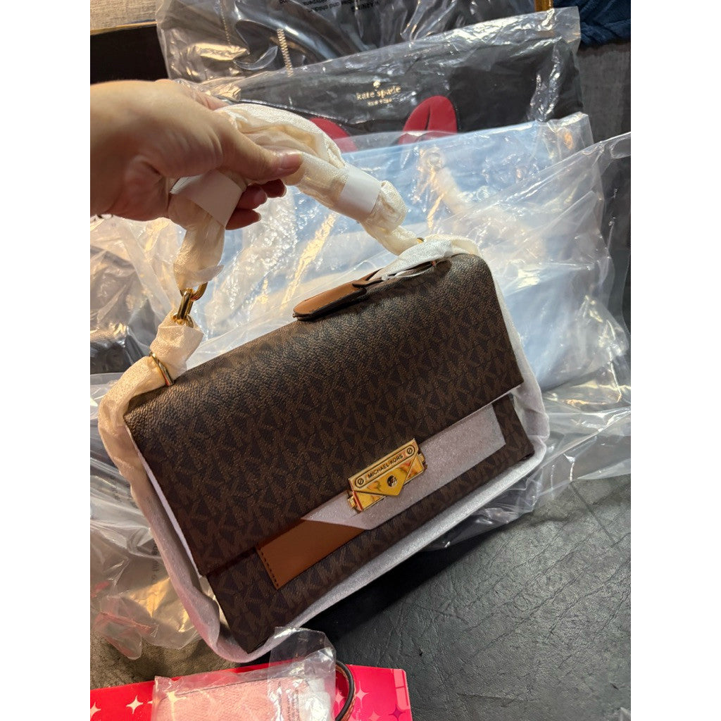 ORIG & IMPORTED MK Cece Medium Flap Shoulder Bag Brown