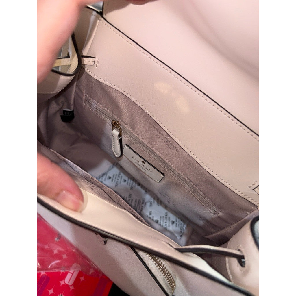 ORIG & IMPORTED KS Kristi Medium Flap Backpack White Bag