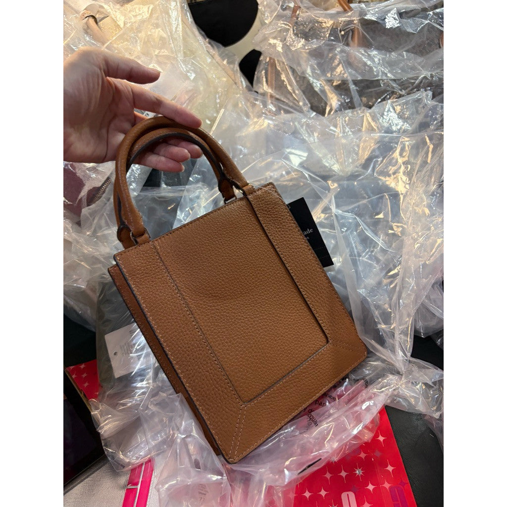 ORIG & IMPORTED KS Lena Mini Tote Gray/Beige/Brown Small Phone Bag