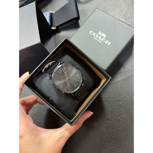 ORIG & IMPORTED CCH 14602651 Men's Ionic Plated Black Steel Mesh Watch