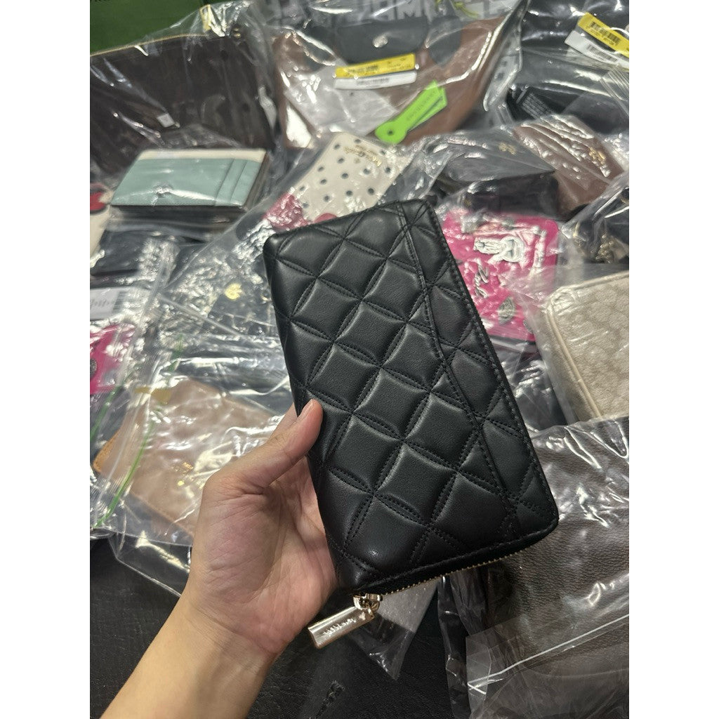 ORIG & IMPORTED KS Natalia Large Continental Long Wallet in Black