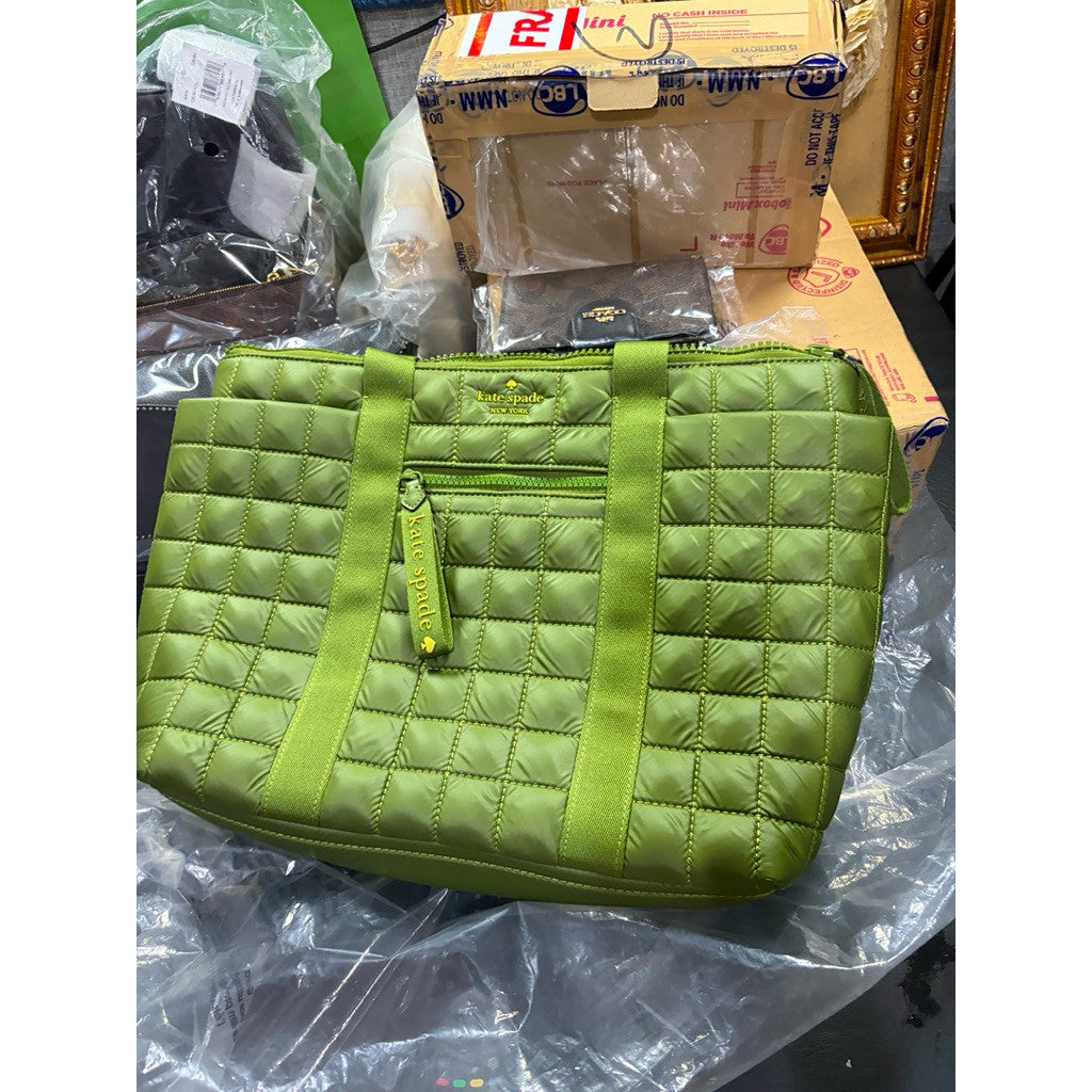 ORIG & IMPORTED KS Camden Large Tote Green Bag