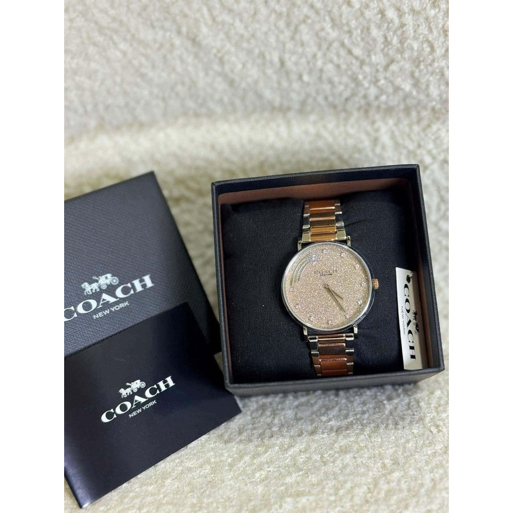 ORIG & IMPORTED CCH 14503522 Perry Women's Gold Dial Two-tone Bracelet Watch