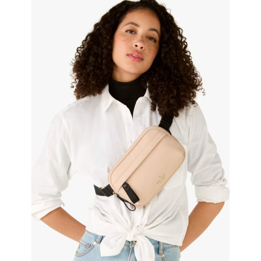 ORIG & IMPORTED KS Chelsea Small Nylon Belt Bag Warm Beige