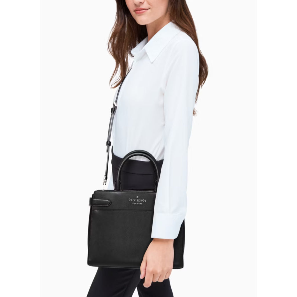 ORIG & IMPORTED KS Staci Medium Satchel Black Bag